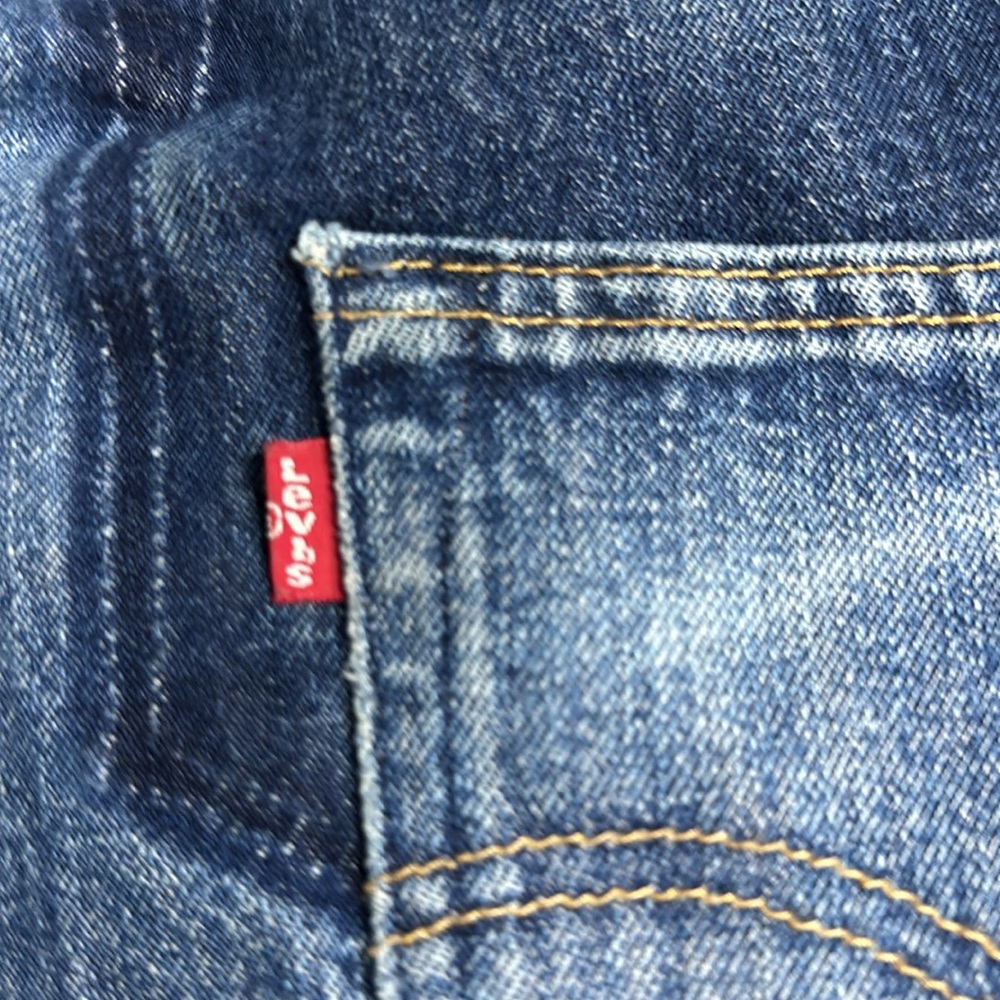Levi's x Sausalito Blue Upcycled Patchwork 501 Denim Blue Jeans Size 29 x 30 - Picture 8 of 8